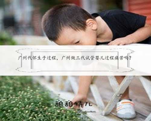 广州代怀生子过程，广州做三代试管婴儿过程痛苦吗？